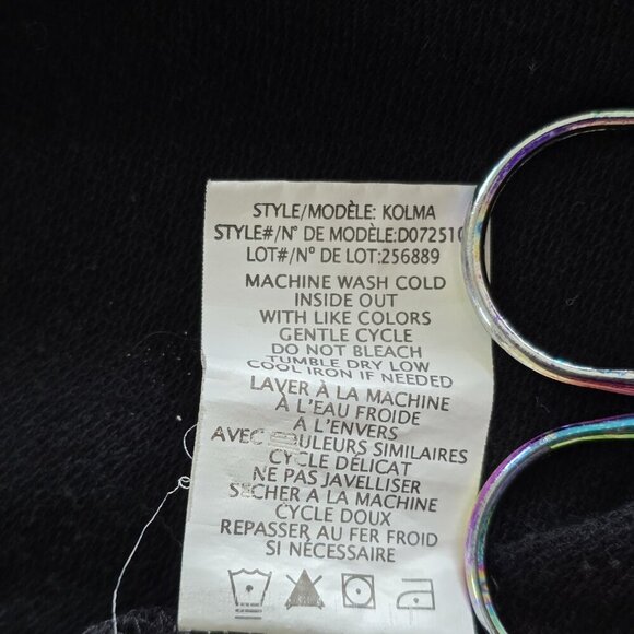 Theory Kolma Cardigan Womens S Black LS Cocoon Open Cotton Blend Pockets Capsule - Picture 12 of 16